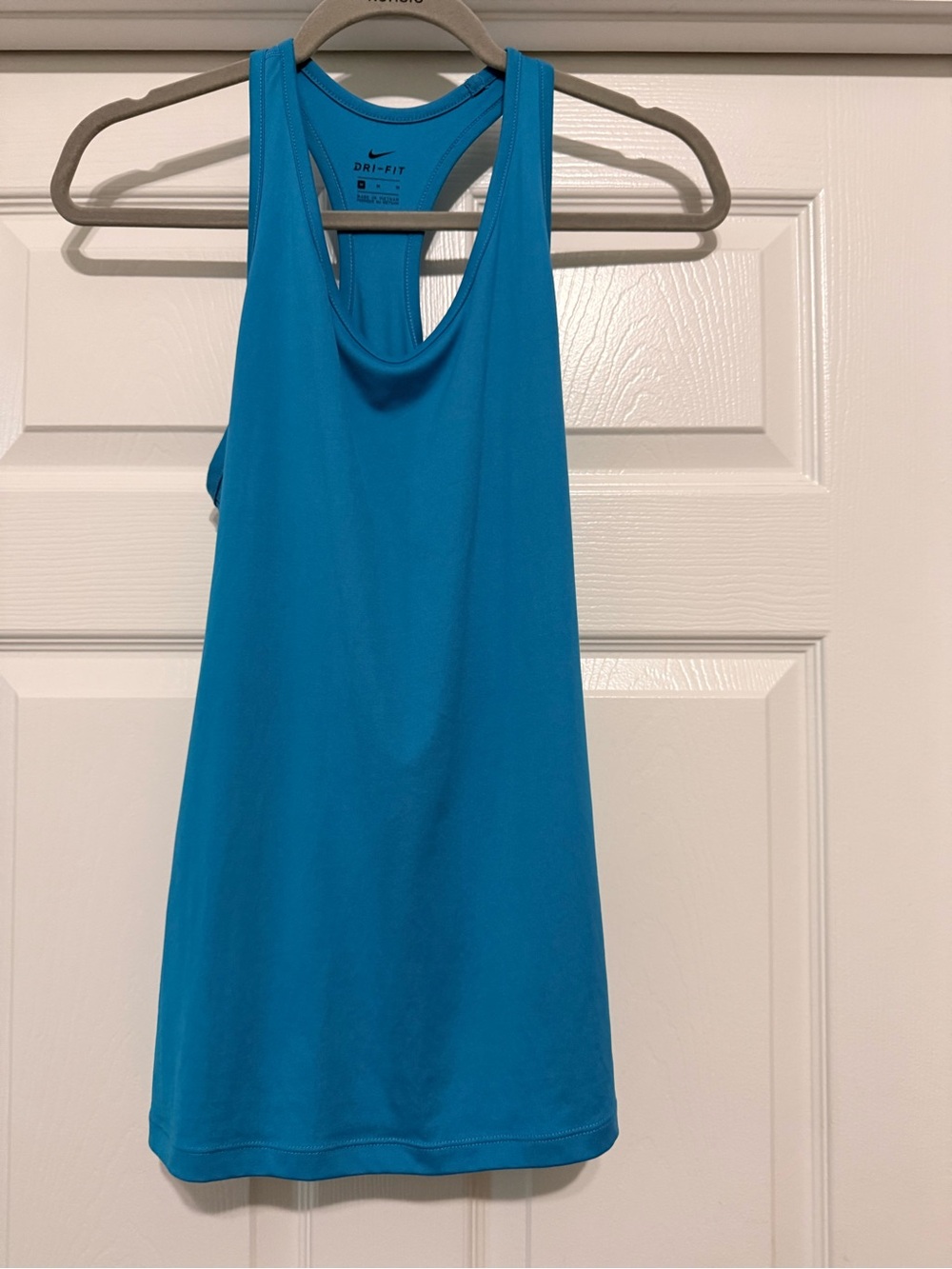 Nike Women’s Dri-FIT Teal Blue Racerback Tank